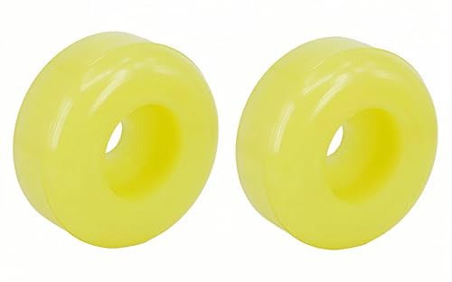 MAMDAFAON 3.14 Inches Boat Trailer Keel Roller End Cap, Boat Trailer Roller and Guides, for Keel, Spool, Bow Roller, 2pcs, Yellow