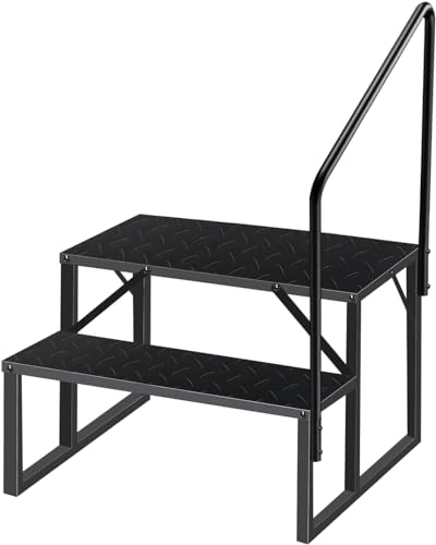 Escalera para jacuzzi con barandal de 2 escalones miniatura 1
