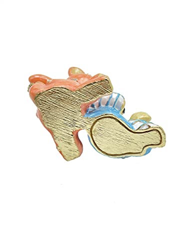 Friends Cat & Dog Trinket Box Decorated With Crystals Jewelry Storage Stash Handpainted Animal Figure Gift Idea For Home Decor #TOP5