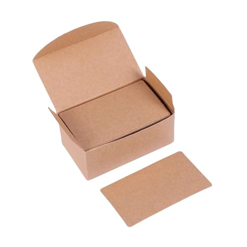 Cartes vierges rétro papier kraft pour étiquettes cadeaux personnalisées et bloc-notes créatif