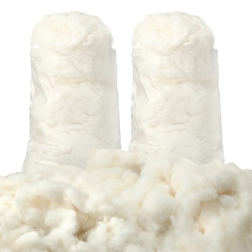 Wesnoy 1000g/2.2lb Cotton Stuffing for Stuffed Animals Soft Pillow, Natural Cotton Fiber Filling Batting, for Toys, Cloud Decorations, and More