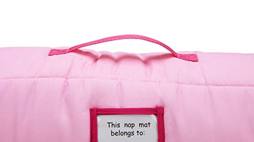 Funhouse Woodland Kids Nap Mat Set – Includes Pillow and Fleece Blanket – Cute Owl Design - Great for Girls Napping during Daycare, Preschool, or Kindergarten - Fits Toddlers and Young Children