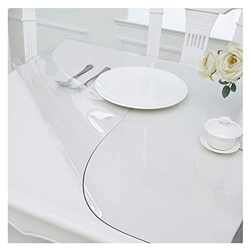 Nappe rectangulaire 100% imperméable anti-tache en plastique transparent - 2