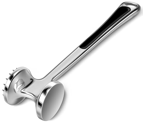Image of Meat Tenderizer Hammer Mallet Tool Pounder For Tenderizing Steak Beef And Poultry.Dishwasher Easy