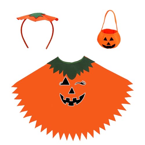 de calabaza para adultos de Halloween | Glow in the Dark cosplay capote con capucha | Disfraces divertidos para carnaval, escenario, baile de máscaras, eventos, actuaciones, fiesta de Halloween y