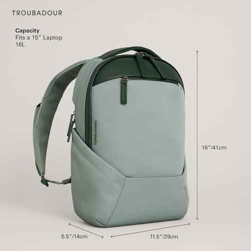 Mochila para portátil Troubadour Apex 4.0 Compact 16L verde miniatura 2