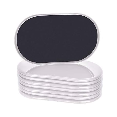 RCHYFEED 8 Pack Furniture Slider for Carpet 9-1/2 Inch, Furniture Sliders and Gliders 127*241mm, Reusable Furniture Sliding Pads for Effortlessly Moving Heavy Items, Floors Carpet Protectors Beige Cover