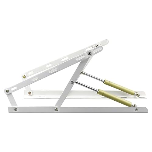 Mecanismo de elevación de cama plegable, soporte de bisagra de resorte de gas para almacenamiento de sofá cama (blanco, 150 cm)