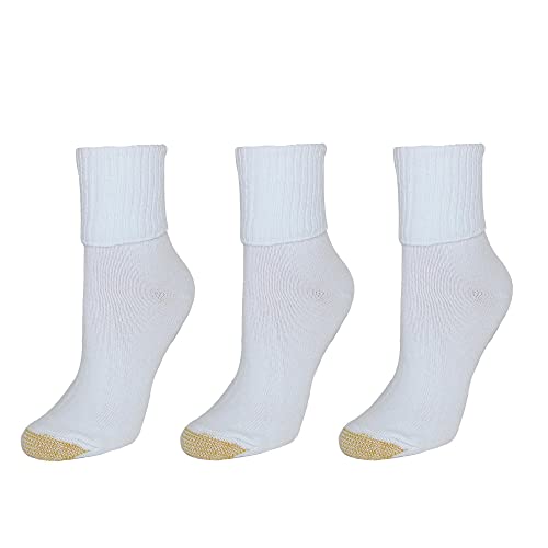 Gold Toe Women's Bermuda Socks - 3 Pack, White, Medium2