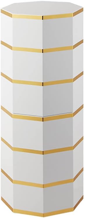 bjyx Shoe Rack Metal Rotating Shoe Cabinet Vertical Round Shoe Rack Storage Simple and Modern for The Entrance (Size: 50 * 13.8in)