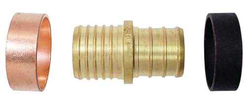 Apollo Valves Apxbc3434 Poly B X Pex Coupling, Brass, 3/4