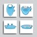 Hypeety Bird Bath with Mirror Portable Bird Bath Bird Bathroom for Pet Parrots Bathing Tub Bath Box Bird Shower Bathtub Accessories (Blue-Bird Bathtub with Mirror)