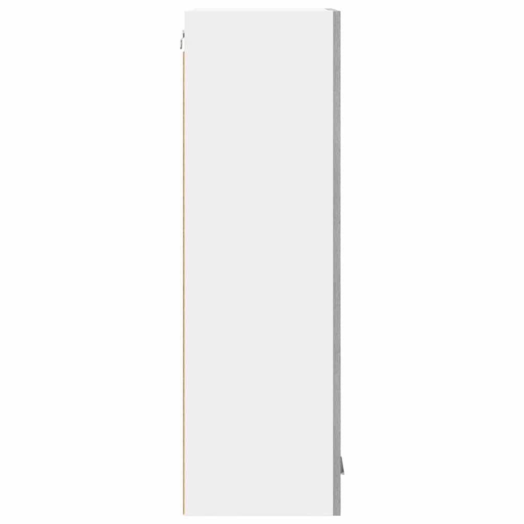 Hängeschrank Riga Graues Sonoma Holzwerkstoff 40 x 31 x 100 cm mit Tür und viel Stauraum für Küche Esszimmer Vorratsschrank Organizer und Aufbewahrung