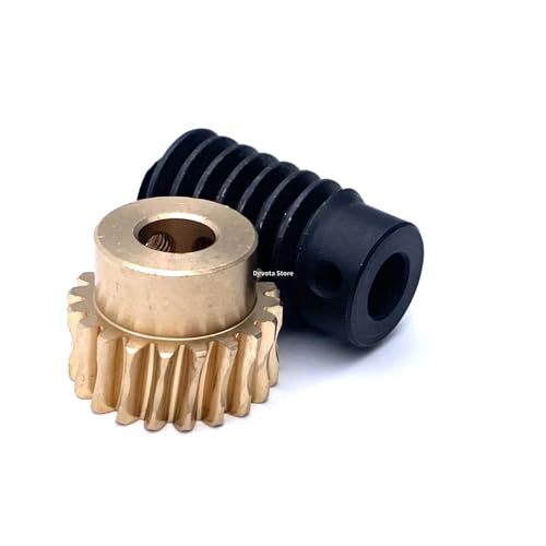 1:5/10/20 Turbine Steel Worm Gear Reducer 1M 20T 6/8MM Small Gearbox Right Angle Motor Gear