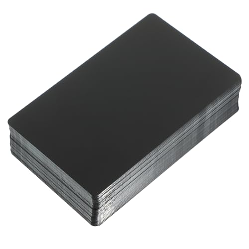 Cartes de visite métal vierges en aluminium coloré DOITOOL pour gravure personnalisée x300