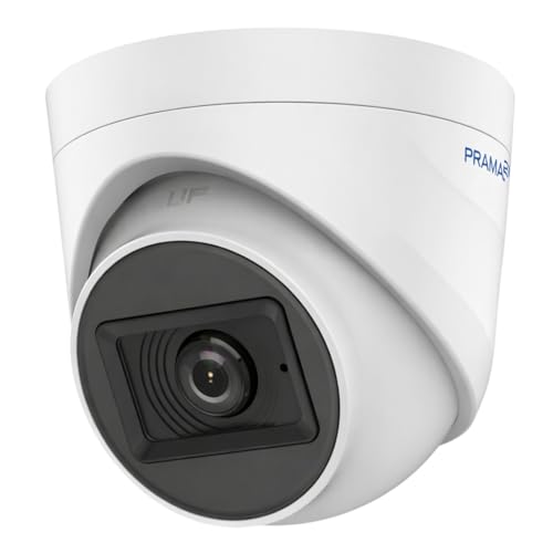 Image of Prama PT-HTD702E-NTPF(M) 2MP Audio Turret Camera | Full HD 1080P | Built-in Microphone | 20m IR Night Vision | Included PVC Stickers