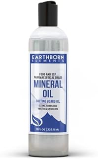 Earthborn Elements Mineral Oil 8 fl oz, Pure & Undiluted, No Additives