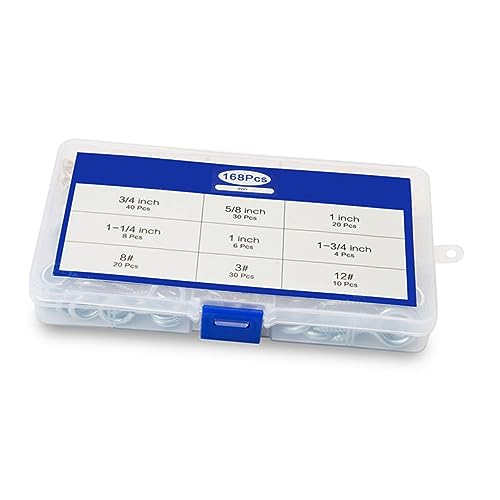 KICHOUSE Self-Tapping Sheep Eye Socket Hooks Threaded Eye Screws Kit Assorted Sizes Multi-Purpose Easy to Use