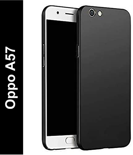 Image of Mobile Back Cover Case for Oppo A57 (Silicone Case|CameraProtection|Black SC1510)