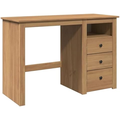 Bureau Panama vidaXL en bois massif Cover