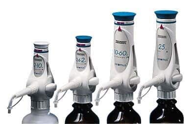 Hirschmann 934200010 Ceramus Adjustable-Volume Dispenser, 2.0 to 10.0 mL