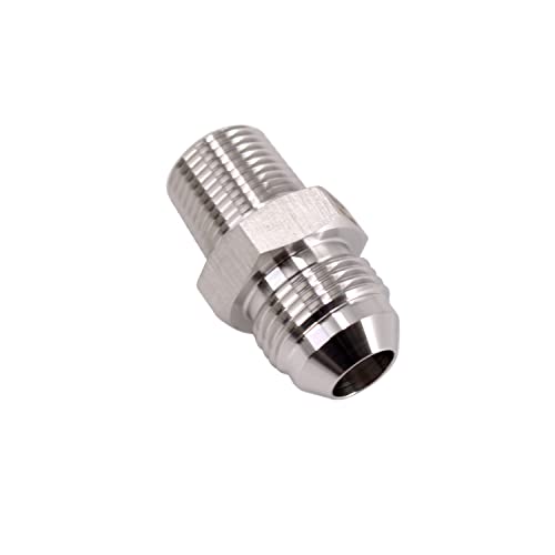 Image of HFS(R) 3 /8 inch NPT Male to 1 /2 inch JIC Male Adapter Flared Tube Fitting Pipe Connector Stainless Steel 304