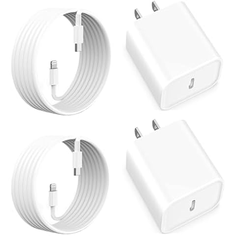 iPhone Fast Charger,[Apple MFi Certified] iPhone Charger Fast Charging Apple Wall Charger Block 6FT USB C Lightning Cable Cord Type C Adapter for iPhone 14 Pro Max/13/12 Mini/11/10/XS Max/XR/X/8/7/SE Cover