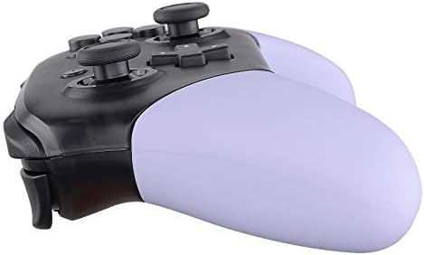 eXtremeRate Light Violet Replacement Handle Grips for Nintendo Switch Pro Controller, DIY Custom Hand Grip Shell for Nintendo Switch Pro - Controller NOT Included - 5