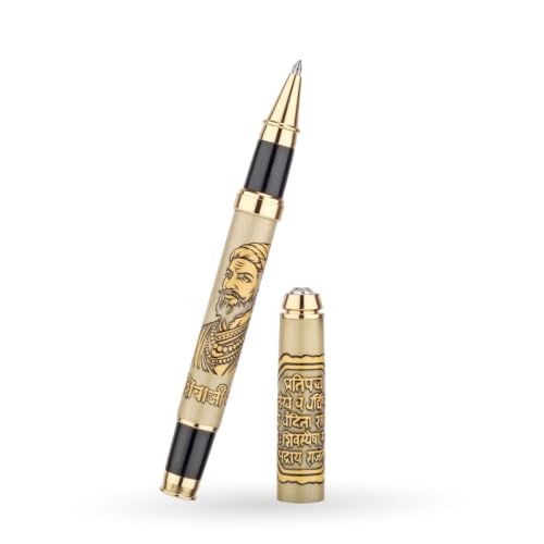 Image of Chhatrapati Shivaji Maharaj Premium Metal Pen | Royal Maratha Edition | Maharashtra Swaraj Pen | Inspirational Warrior Pen | Elegant Gift for Men, Professionals & History Enthusiasts