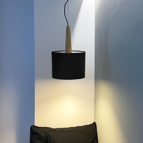 Gadpiparty YUO194C2921RDSAS Cloth E27 Lamp Shade Replacement Oval Drum Lamp Shade Transitional Hardback Clip thumb #3