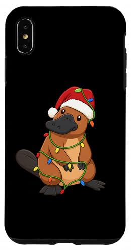 カモノハシ クリスマスツリーライト ホリデー 動物愛好家 スマホケース iPhone XS Max 用