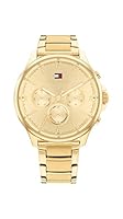 Tommy Hilfiger Women's 1782452 Ionic Plated Thin Gold Steel Quartz Multi-function Watch, Gold, 38MM