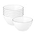 Produktbild Seltmann Weiden Lido Black Line Müslischalen 6er Set, 15 cm, Dessertschalen mit schwarzem Rand, Porzellan, Weiß