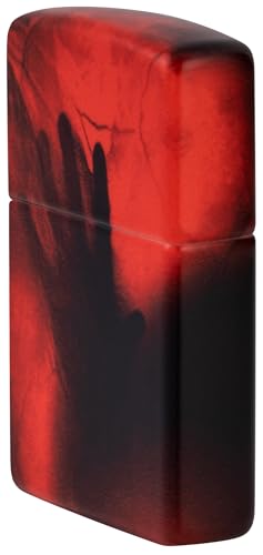 Encendedor Zippo Creepy Skull and Hand Rojo miniatura 6