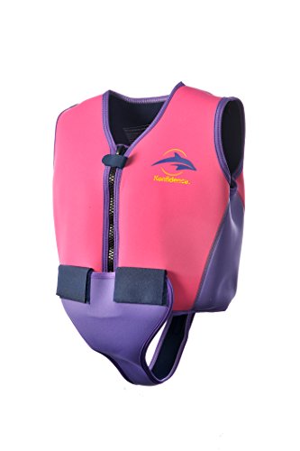 Konfidence Youth Swim Jacket - Pink/Lilac (8-10 Years)