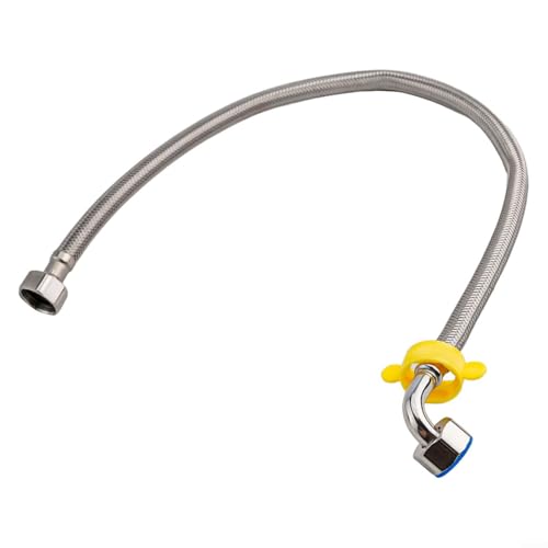 Conectores de tubería de acero inoxidable, tubos de grifo flexibles, manguera de ducha, antitorceduras, antiexplosión, para calderas, fontanería, baños, cocinas (60 cm)