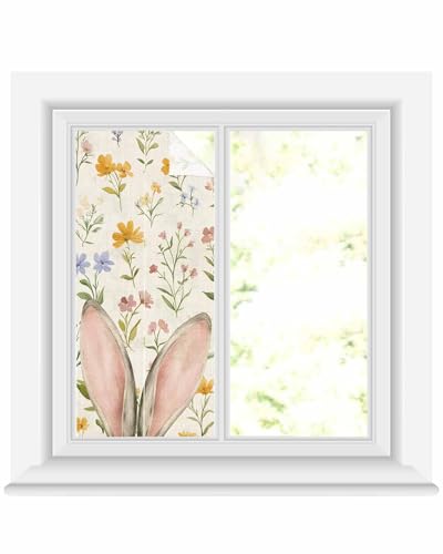 Película Decorativa con Conejo de Pascua para Ventanas 17.7"x39.3" miniatura 2