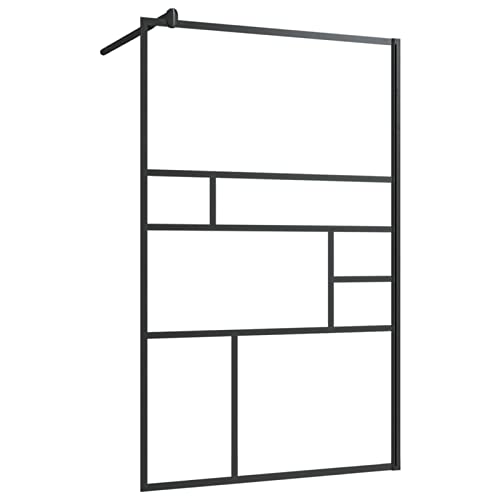 Mampara de ducha ajustable 98-100cm de vidrio templado transparente 4