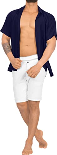 LA LEELA Shirt Camicia Hawaiana Uomo XS - 5XL