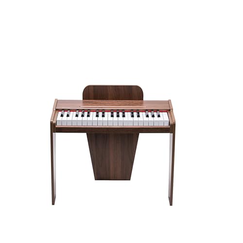 Image of Mini Piano Keyboard for Beginners (Wooden Finish) | 37-Key Mini Musical Keyboard for Children & Kids | Dual Power (Battery & Adapter) | Safe Low Voltage | Built-in Speaker