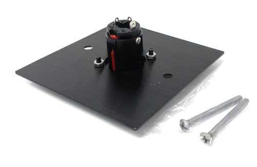 Placa de 6,35 mm frontal de pared en aluminio con tornillos para tomas serie D 3
