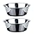PEGGY11 Deep Stainless Steel Dog Bowls (2 Count) | Nonslip Silicone Bottom Design | Ideal Food and Water Bowls for Small, Medium, and Large Dogs (Each Bowl Holds 720 ML, for Small-Sized Dogs)