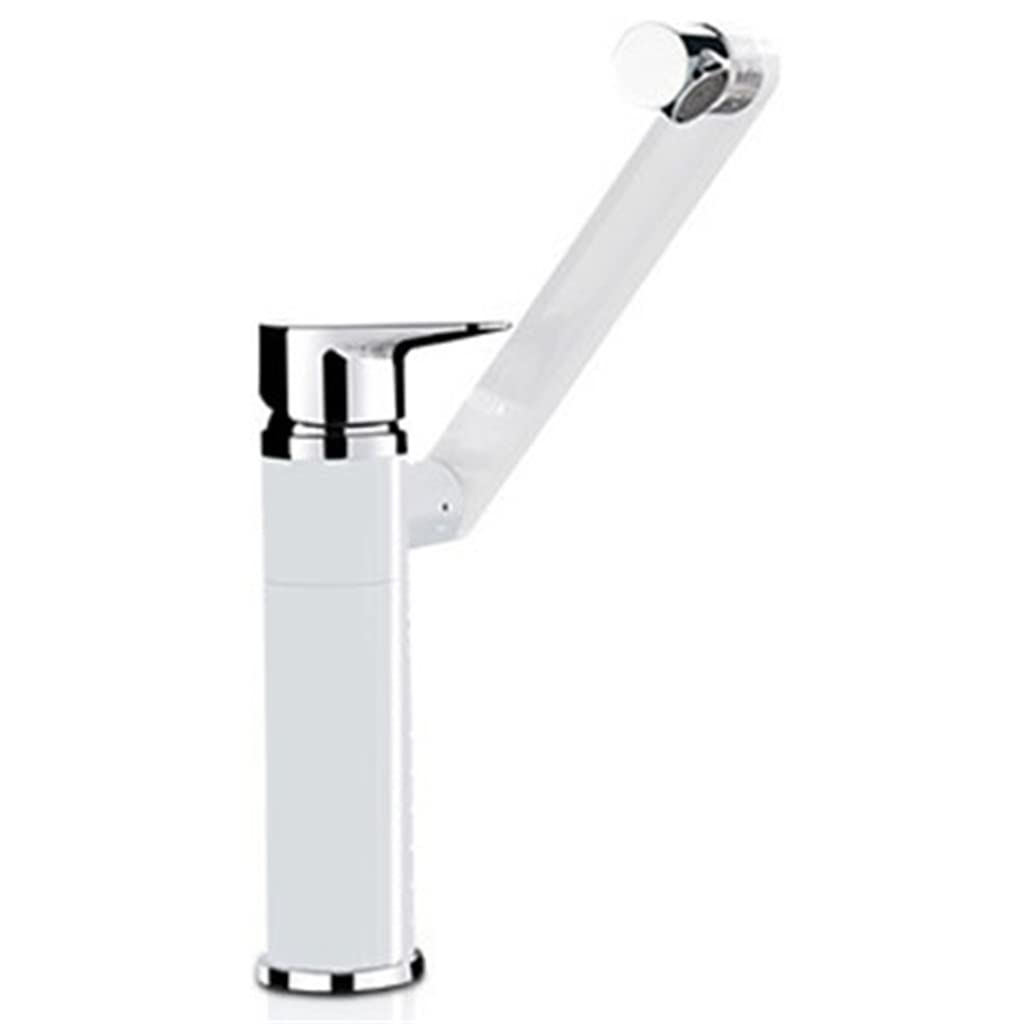 Robinet de lavabo mitigeur eau chaude froide avec rotation 360 degrés pour vasque de salle de bain