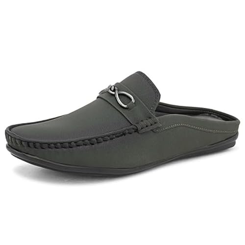 Image of SIR CORBETT Leather Back Open Loafers Shoes for Men (Size 6 to 13)
