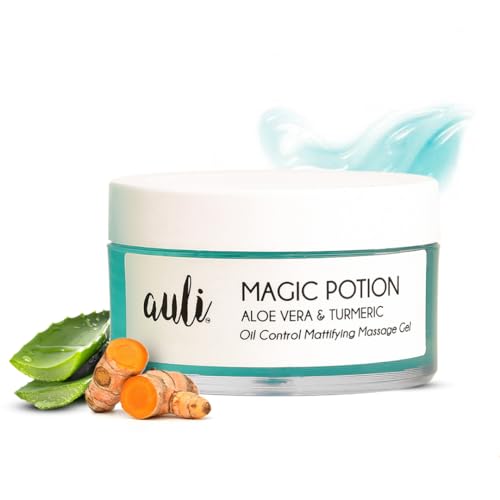 AULI LIFESTYLE Magic Potion Aloe Vera and Turmeric Gel Moisturiser for normal to oily skin, Prevent Breakouts by Balancing Oils and Minimises Pores to Reduce Clogging- 60GM AULI LIFESTYLE Magic Potion Aloe Vera and Turmeric Gel Moisturiser for normal to oily skin, Prevent Breakouts by Balancing Oils and Minimises Pores to Reduce Clogging- 60GM