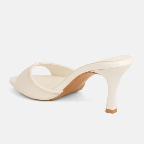 Image of DROP BOLD OPEN TOE SLIM HEELS FOR WOMEN