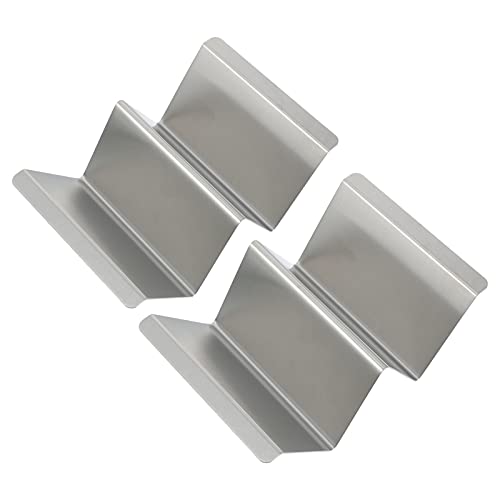 HOLIDYOYO Taco Holder Stand Tortilla Roll Rack Comfortable to Hold Stainless Steel Taco Rack for Home