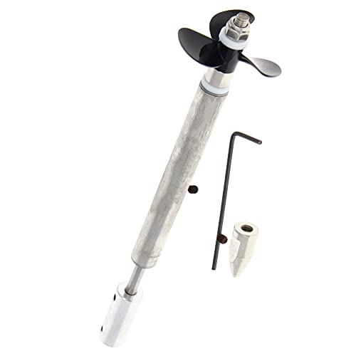 Jutagoss Drive Shaft Propeller for RC Boat L 130mm Shaft,L80mm Sleeve,D36mm Propeller for 4mm Motor Shaft