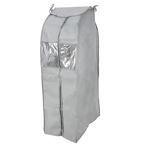 Happyyami 1Pc Folding Clothes Cover Bag for Closet Storage Garment for Suits Shirts Coats Reusable and Washable Clothing Shield Against Dirt and Pet Hair