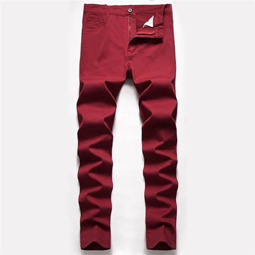 Mens Slim Fit Jeans Stretch Skinny Jean Fashion Straight Leg Comfort Flex Casual Slim Fit Business Dress Chinos Pants2